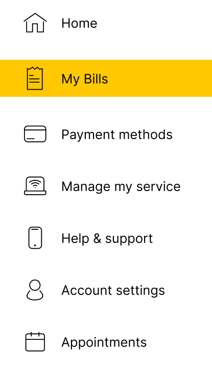 Screenshot from My CenturyLink showing the My Home screen for a PrePaid account